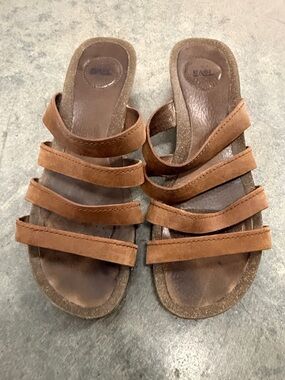 Teva Women’s Brown Multi-Strap Slide Sandals